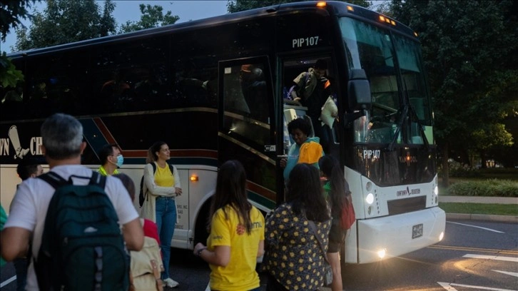 ABD'nin başkentinde mevrut muhacir otobüsleri zımnında 