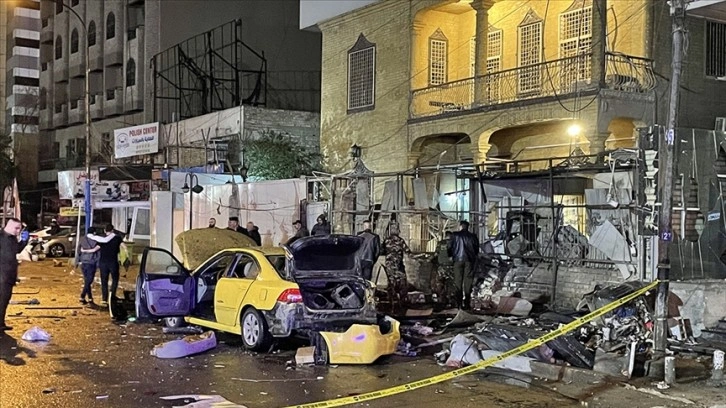 Bağdat'ta bankaları amaç düzlük patlamalarda 2 isim yaralandı