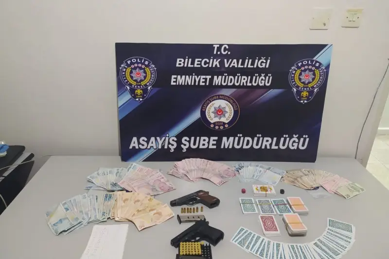 Bilecik'te kumar baskını, 7 kişi gözaltına alındı