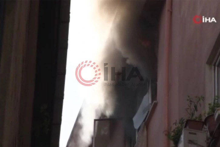 Mecidiyeköy'de pilotların kaldığı dairede yangın