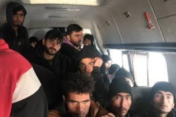 17 kişilik minibüste 38 düzensiz göçmenle balık istifi yolculuk
