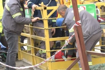 25 metreden metro inşaatına düşen işçi ağır yaralandı