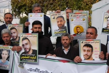Açlık grevindeki Filistinlilerin serbest bırakılmaması Batı Şeria’da protesto edildi