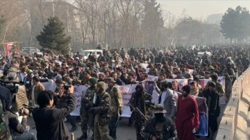 Afganistan'ın başkenti Kabil'de Amerika karşıtı protesto gösterisi düzenlendi