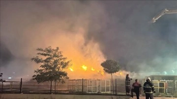 Aksaray'da art dönüşüm fabrikasında çıkan yangın arama dibine alındı