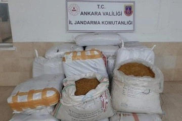 Ankara'da 500 kilogram kıyılmış tütün ele geçirildi
