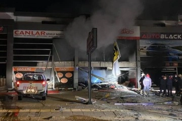 Ankara’da oto lastikçi dükkanında patlama: 3 büro kullanılamaz hale geldi