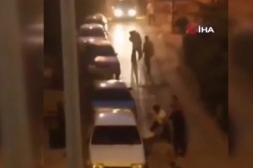 Ankara’da tekme tokatlı kavga kamerada