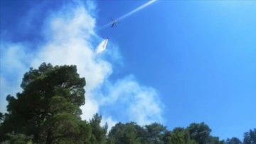 Antalya Kaş'taki orman yangınına karadan ve açıktan engelleme ediliyor