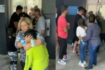 Antalya’da aşırı yük sebebiyle asansörde mahsur kaldılar
