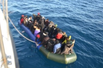 Aydın’da 50 düzensiz göçmen kurtarıldı