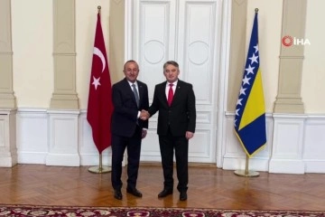 Bakan Çavuşoğlu, Bosna Hersek Devlet Başkanlığı Konseyi Hırvat üyesi Komsic ile görüştü