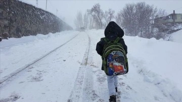 Bazı vilayetlerde öğrenime kar engeli