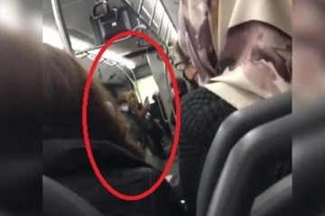 Belediye otobüsünde maskesiz kadın terörü