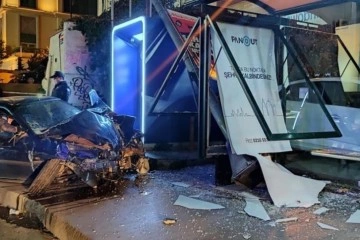 Beşiktaş’ta korkunç kaza: 2 yaralı