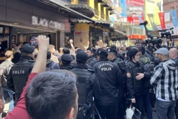 Beşiktaş'tan Taksim'e çıkmaya çalışan göstericilere müdahale