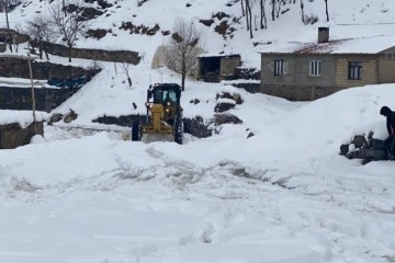 Beytüşşebap'ta kar kalınlığı 1 metreye ulaştı, yol açma emekleri devam ediyor