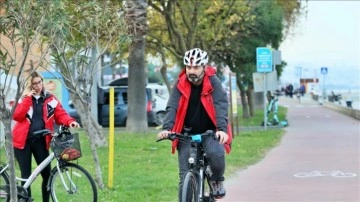 Bisiklet yolu planlarına dayanak bisikletseverleri mutlu etti