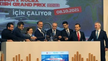 Borsa İstanbul'da gong 'Formula 1 Rolex Turkish Grand Prix 2021' düşüncesince çaldı