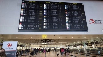 Brüksel Havalimanı'nda uçuşlar iş bırakımı zımnında silme ediliyor
