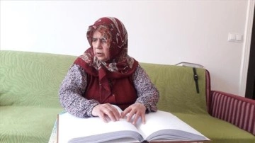 Burdur'da âmâ 67 yaşındaki eş 13 yılda hafız oldu
