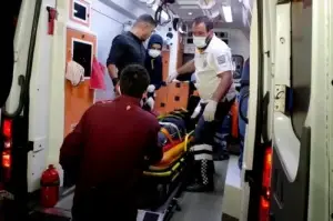 Bursa'da 15 metre yüksekliğindeki tarihi surlardan düşen kişi yaralandı