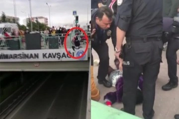 Bursa'da köprüden atlamak isteyen genç kız, polis ekipleri tarafından akıbet anda kurtarıldı