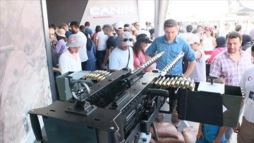 CANiK M2F ağırbaşlı makineli tüfek geçmiş kez TEKNOFEST'te sergileniyor