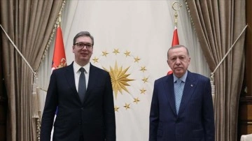 CANLI: Cumhurbaşkanı Erdoğan: Sırbistan'la tecim hacminde amacımız 5 bilyon doları yakalamak