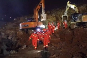 Çin’de şantiyede toprak kayması: 10 ölü, 4 kayıp