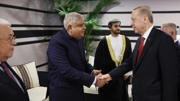Cumhurbaşkanı Erdoğan, 2022 FIFA Dünya Kupası kapsamındaki resepsiyonda liderlerle müşterek araya geldi