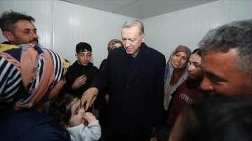 Cumhurbaşkanı Erdoğan, Doğanşehir'deki taşımalık kenti ziyaret etti