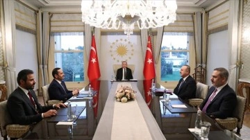 Cumhurbaşkanı Erdoğan, Katar Dışişleri Bakanı Sani'yi benimseme etti