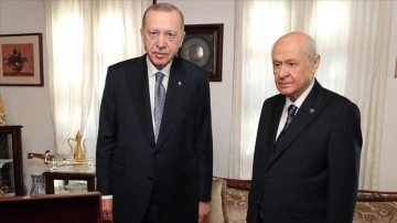 Cumhurbaşkanı Erdoğan, MHP Genel Başkanı Bahçeli ile müşterek araya geldi