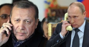 Cumhurbaşkanı Erdoğan, Vladimir Putin ile telefon görüşmesi gerçekleştirdi
