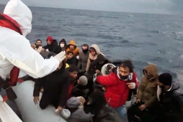 Datça açıklarında 36 düzensiz göçmen kurtarıldı