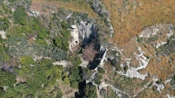 Depremden hasar almayan Hatay'daki Titus Tüneli ve Beşikli Mağara dronla görüntülendi