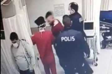 Didim'de doktora saldırı anı kamerada