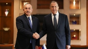 Dışişleri Bakanı Çavuşoğlu, Rus mevkidaşı Lavrov ile ortak araya geldi