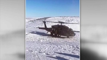 Diyarbakır'da askeri helikopter gebe kadın düşüncesince havalandı