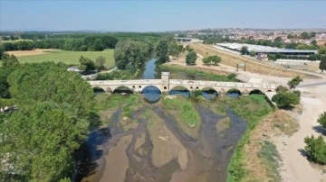 Edirne'de sıcak iklim dolayısıyla debisi sakıt Tunca ve Meriç nehirleri yoğun ölçüde akıyor