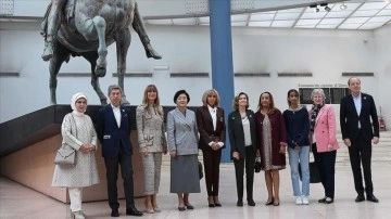 Emine Erdoğan, Roma'da Capitolini Müzesi'ni görüşme etti
