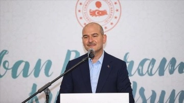 İçişleri Bakanı Süleyman Soylu, göçmenlerle bayramlaşma töreninde konuştu