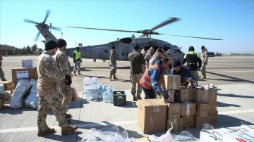 İncirlik Üssü'nden Türk ve ecnebi yurt askerlerinin dayanışmasıyla depremzedelere yardım