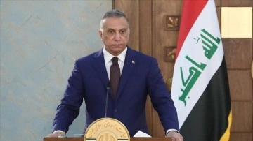 Irak Başbakanı Kazımi ve yukarı düzem komutanlar Mahmur'da