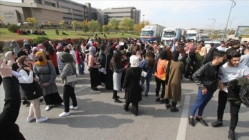 Irak'ın Süleymaniye kentinde asayiş güçleri darülfünun öğrencilerinin gösterisine engelleme et