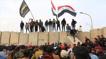 Irak'ta seçim sonuçlarına itiraz fail göstericiler Yeşil Bölge'ye girişleri kapattı