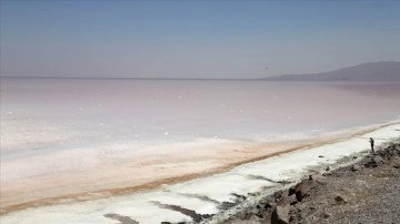 İran'da Urumiye Gölü'nün kurumasına üzerine gıcırtı gösterisi