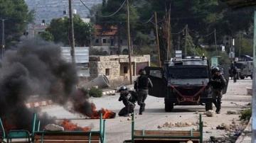İsrail ordusunun Batı Şeria'da Filistinlilere müdahalesinde 20 insan yaralandı