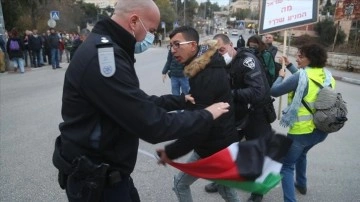 İsrail polisinden Kudüs'teki 'işgal ve yerleşme karşıtı' protestolara müdahale
